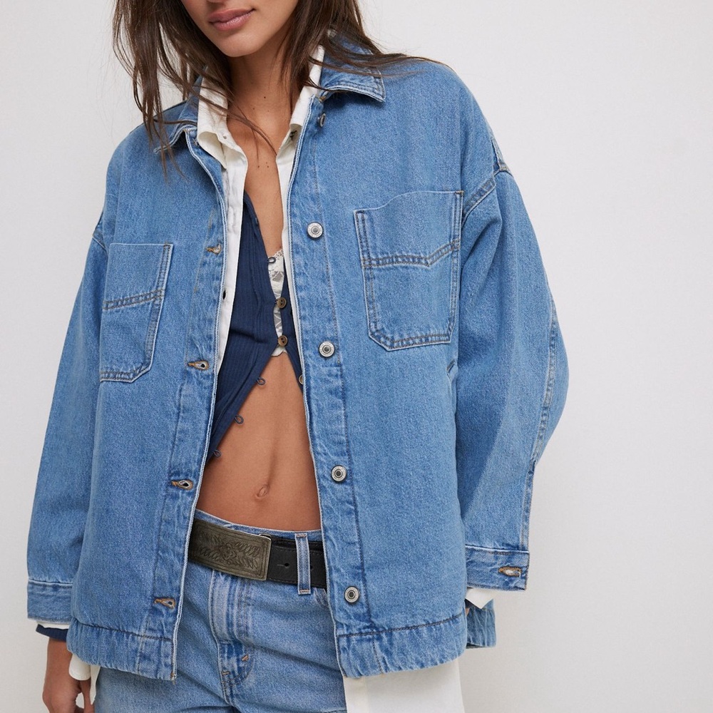 We The Free Madison City Blue Denim Jacket